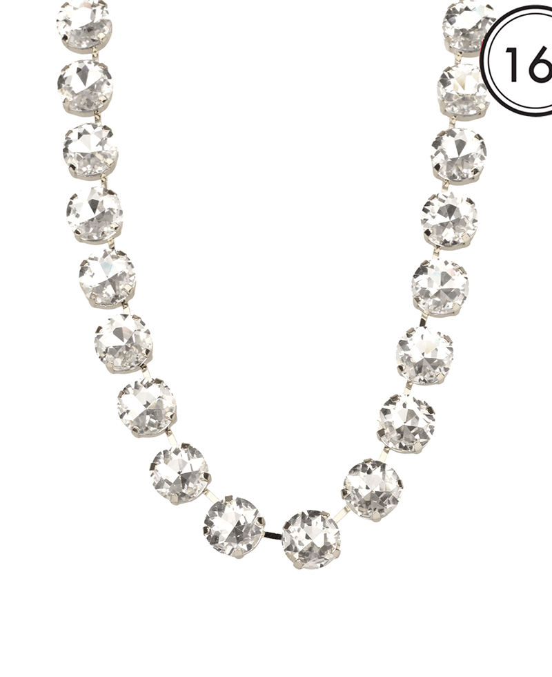 14mm Rhinestone Necklace - 16"