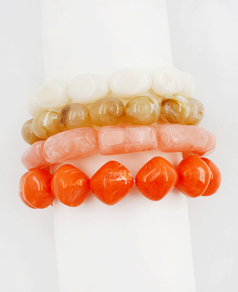 Chunky Tumbled Stone Stretch Bracelet