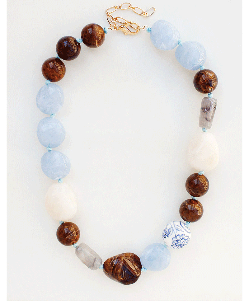 Mixed Bead Statement Necklace