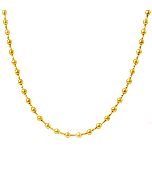 Ball & Tiny Wire Rods Short Necklace