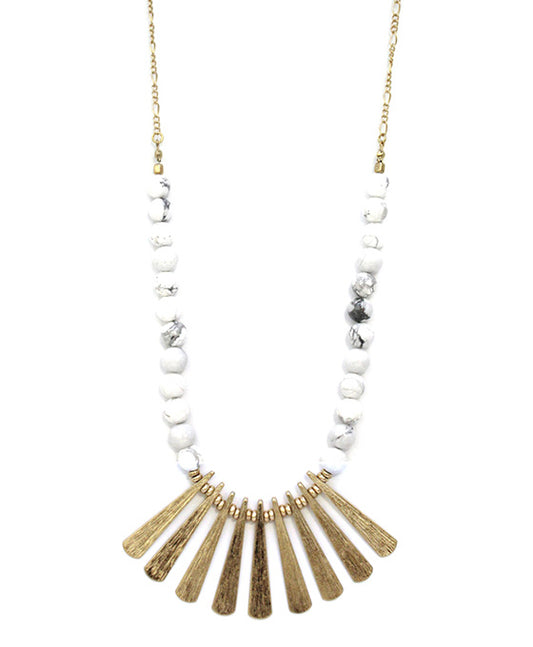 Multi Bar Stone Necklace
