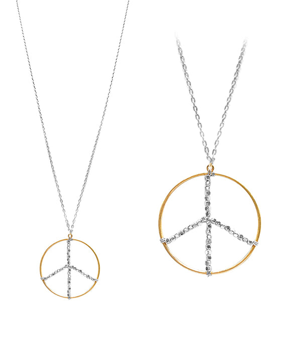 Peace Sign Pendant Necklace