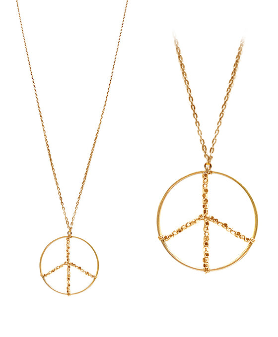 Peace Sign Pendant Necklace
