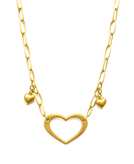 Heart Chain Short Necklace