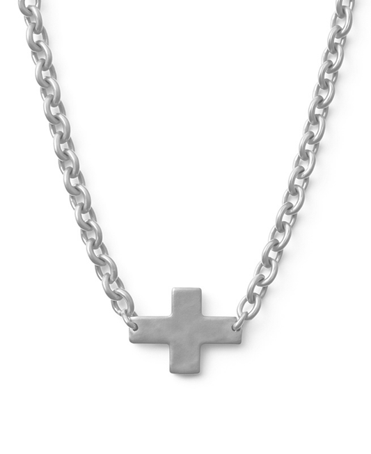 Cross Chain Short Necklace