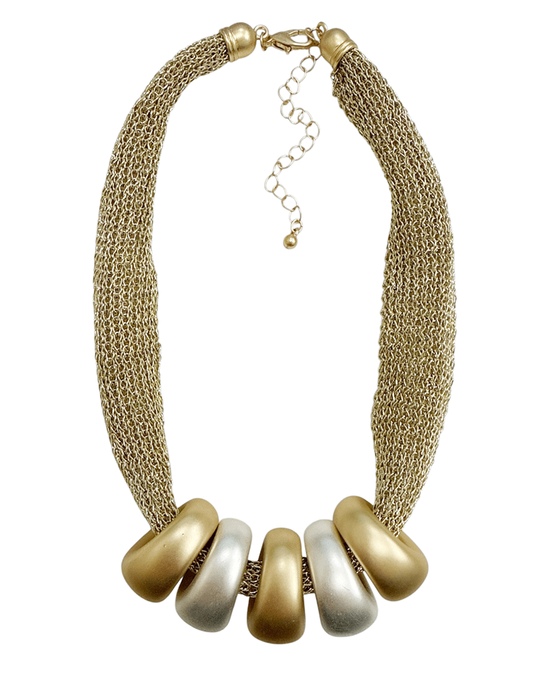 Chunky Mesh Statement Necklace