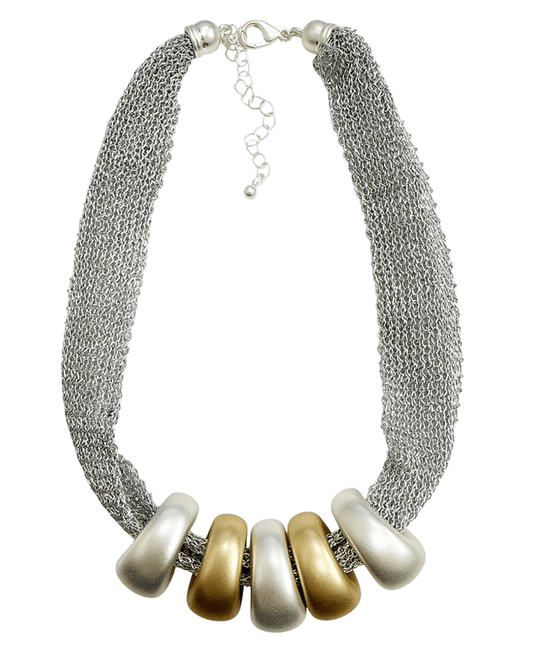 Chunky Mesh Statement Necklace