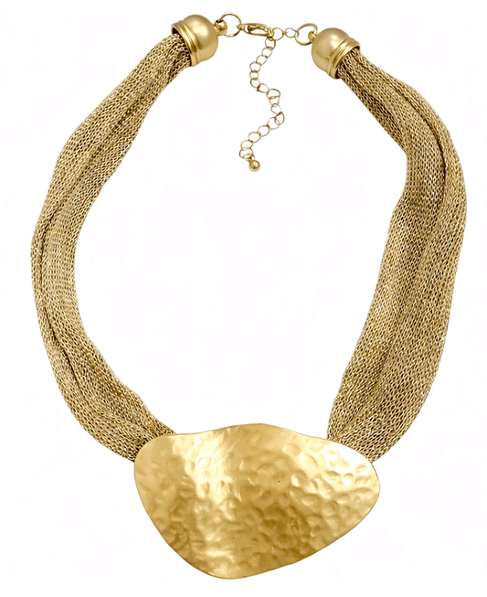 Chunky Mesh Statement Necklace