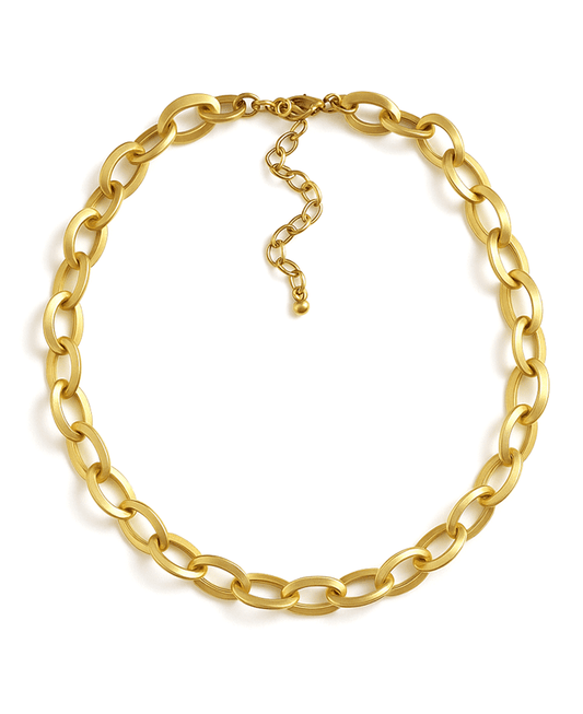 Oval Linked Short Necklace