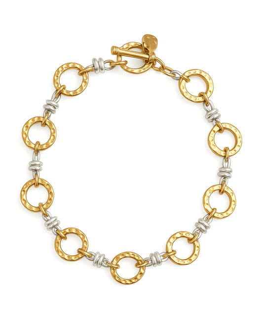 Round Linked Metal Short Necklace