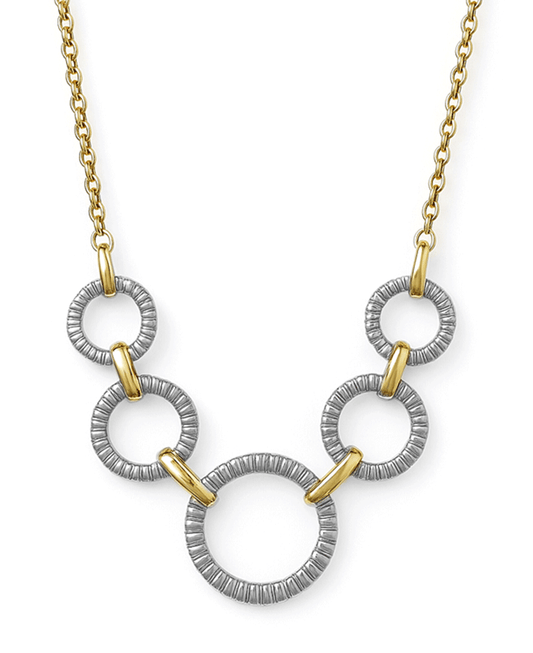 Multi Circle Linked Short Neckalce