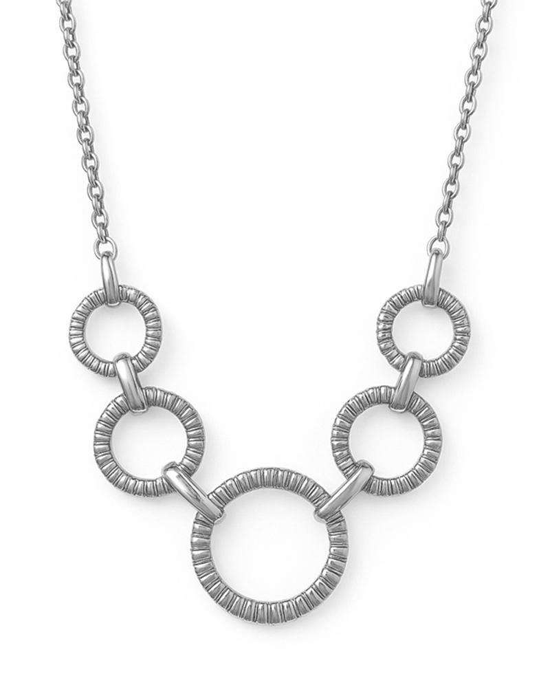 Multi Circle Linked Short Neckalce