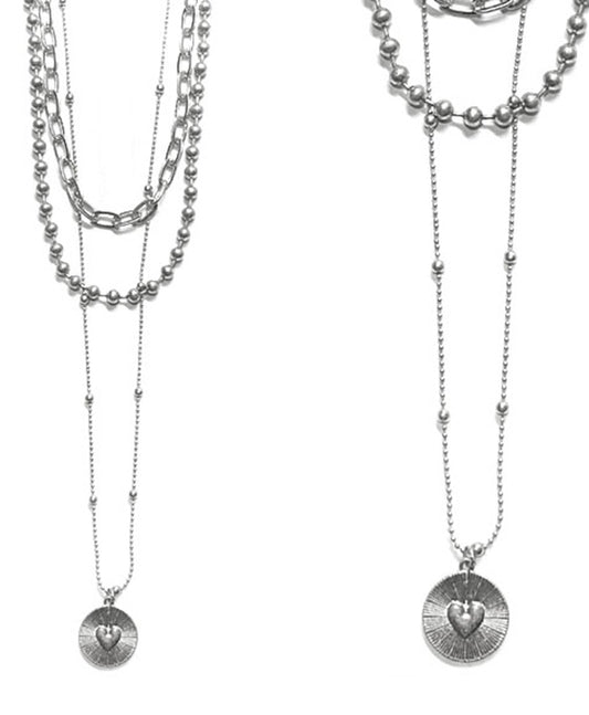 Heart 3 layered Necklace