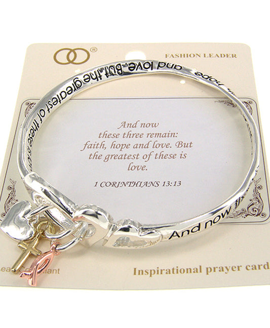 1 Corinthians 13:13 Twisted Bracelet