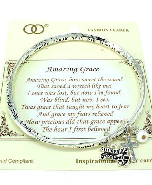 AMAZING GRACE Religious Twist Bangle
