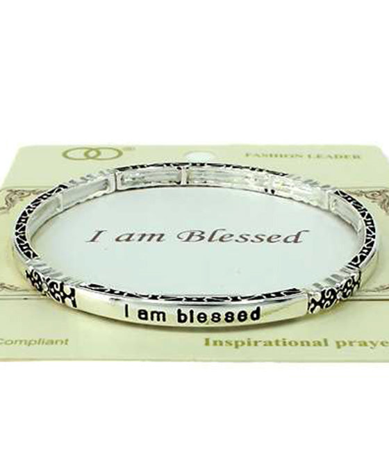 I AM BLESSED Stretch Bracelet
