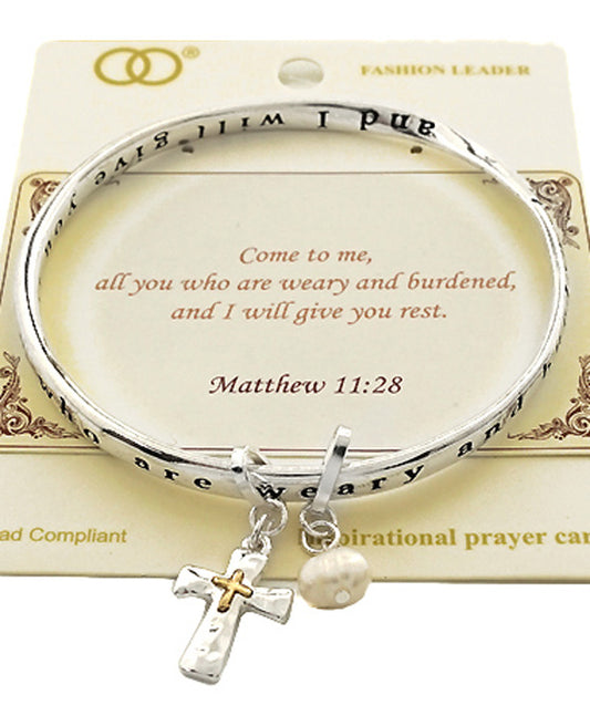 MATTHEW 11:28 Twist Bangle