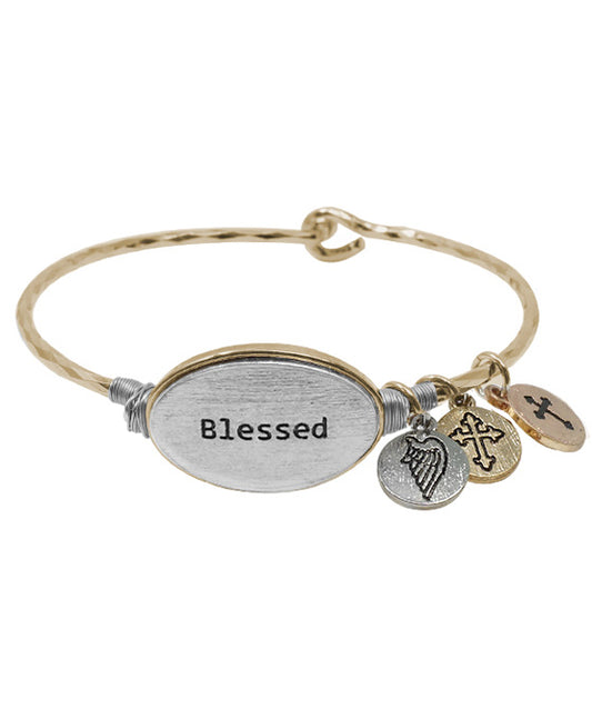 BLESSED Wire Hook Bracelet