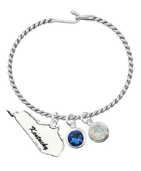 State Enamel Paint Charm Wire Hook Bracelet