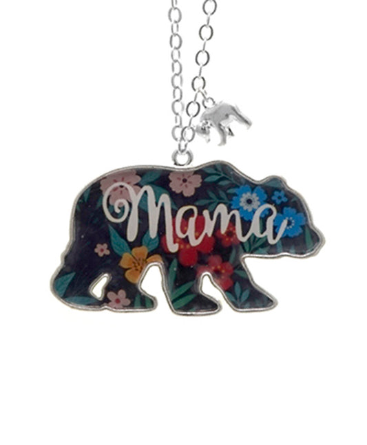 Mama Bead Floral Pattern Necklace