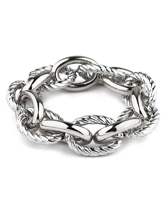 Metal Link Elastic Designer Bracelet