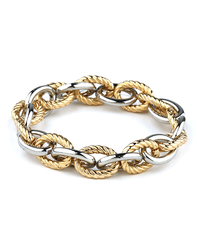Metal Link Elastic Bracelet