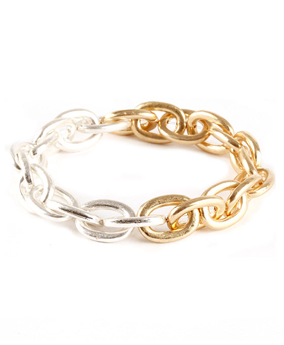 Metal Link Elastic Bracelet