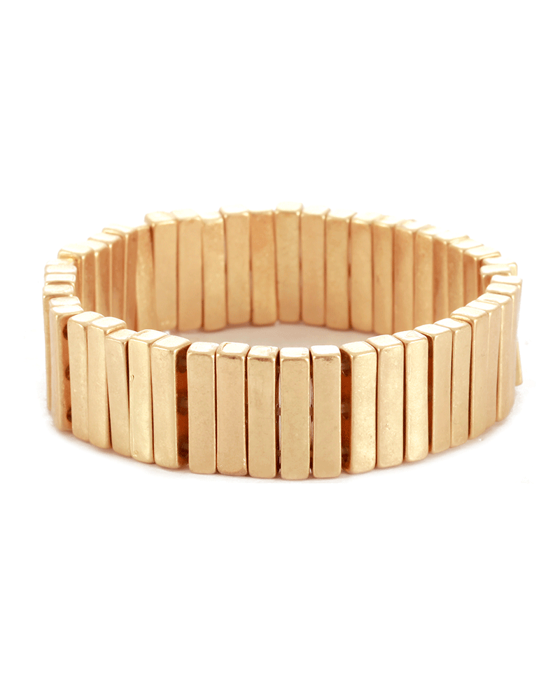 Metal Bar Elastic Bracelet