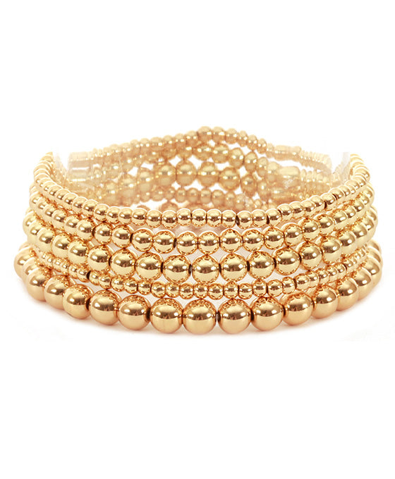Metal Layered Elastic Bracelet