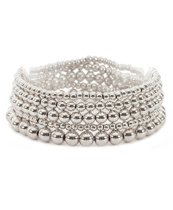 Metal Layered Elastic Bracelet