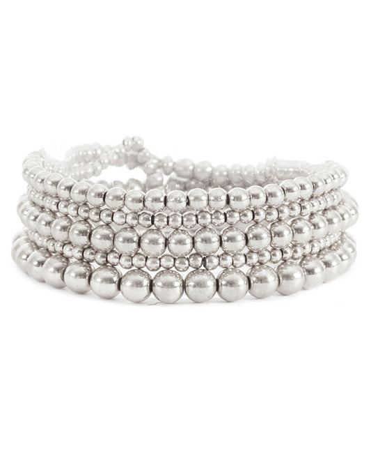 Metal Layered Elastic Bracelet