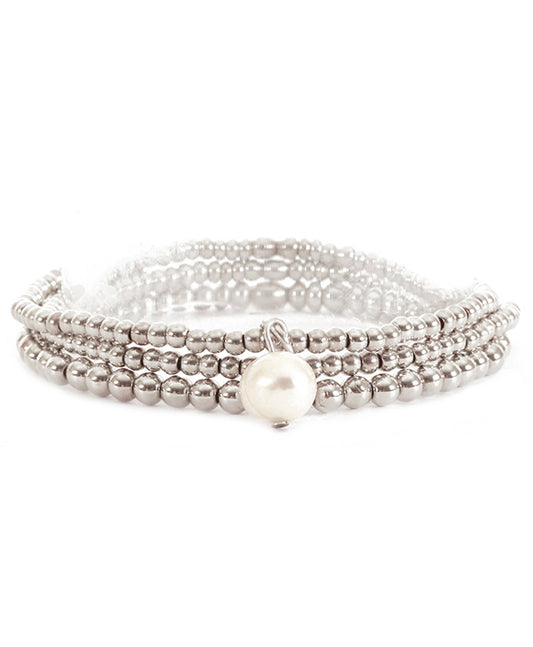 Metal Layered Elastic Bracelet