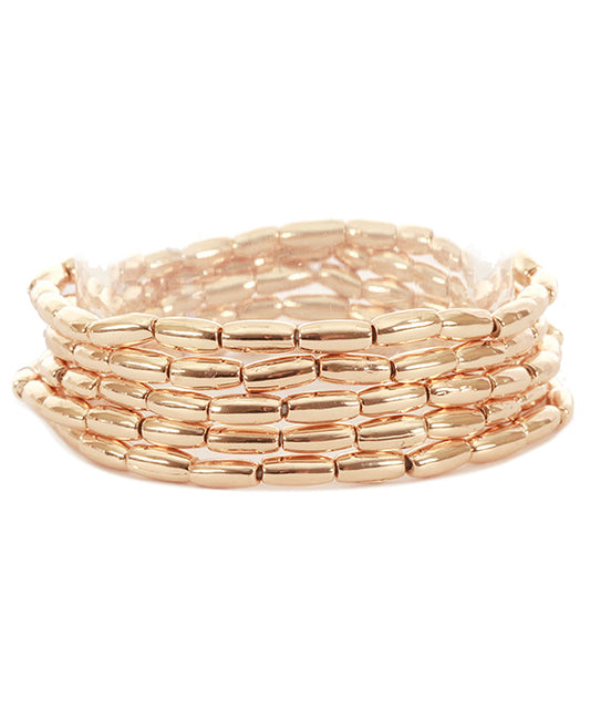Metal Stackable Elastic Bracelet