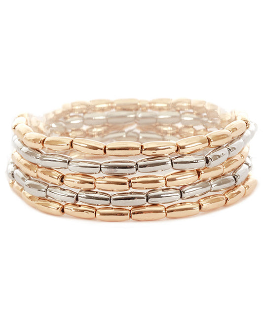 Metal Stackable Elastic Bracelet