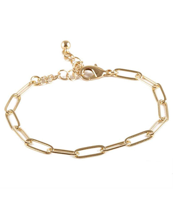 Metal Link Paperclip Bracelet