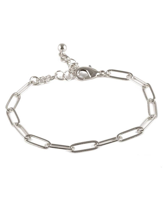 Metal Link Paperclip Bracelet