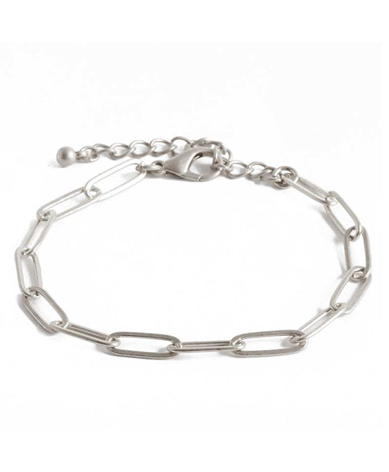 Metal Link Paperclip Bracelet