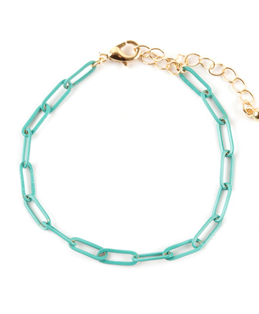 Metal Color Coating Link Bracelet
