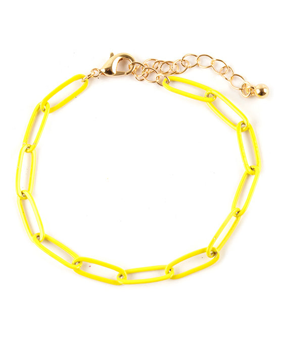 Metal Color Coating Paper Clip Bracelet