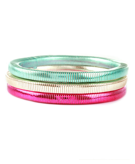 Aluminum Coating Cobra Set Elastic Bracelet