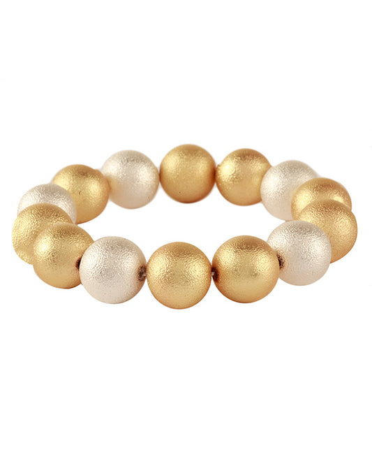 CCB Texture Ball Elastic Bracelet
