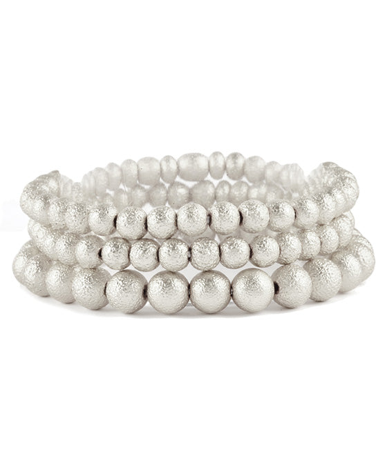 CCB Texture Ball Stackable Elastic Bracelet
