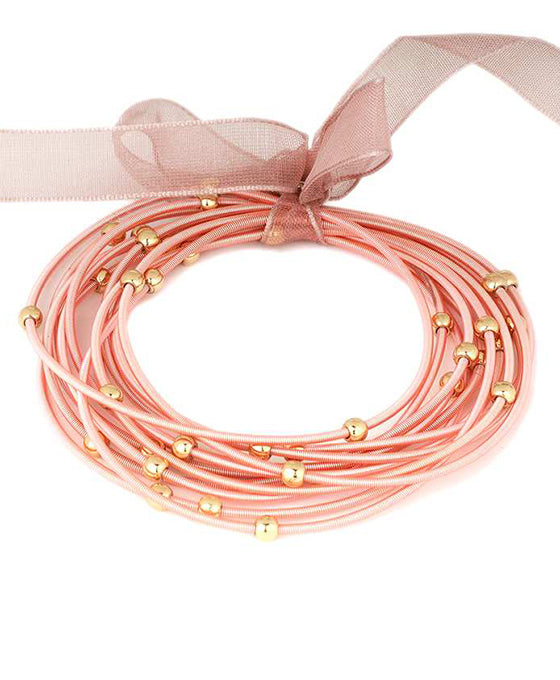 Spring Wire Color Coating Bracelet