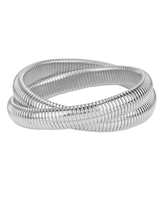 Metal Herringbone Twisted Bracelet