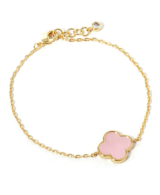 Gold Dipped Clover Bracelet