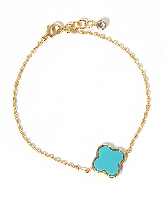 Gold Dipped Clover Bracelet