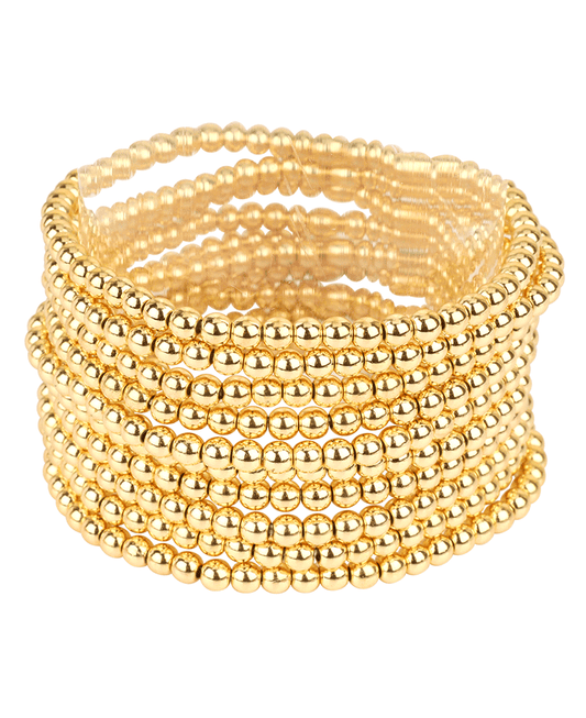 4mm CCB Ball Stackable Elastic Bracelet
