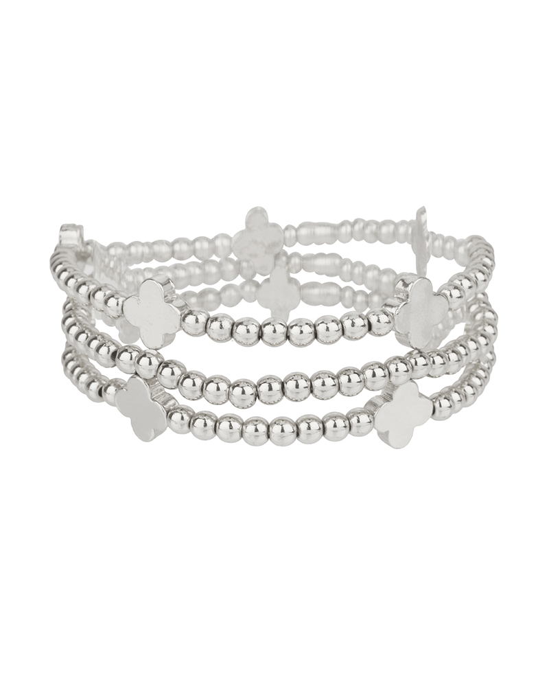 CCB Ball & Clover Elastic Bracelet