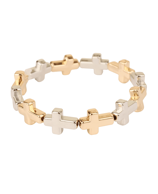 CCB Cross Elastic Bracelet
