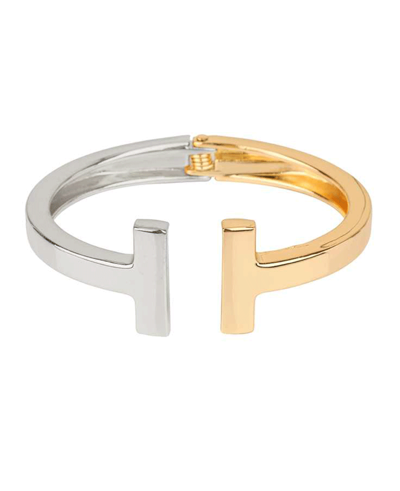 Metal Bangle Hinge Bracelet